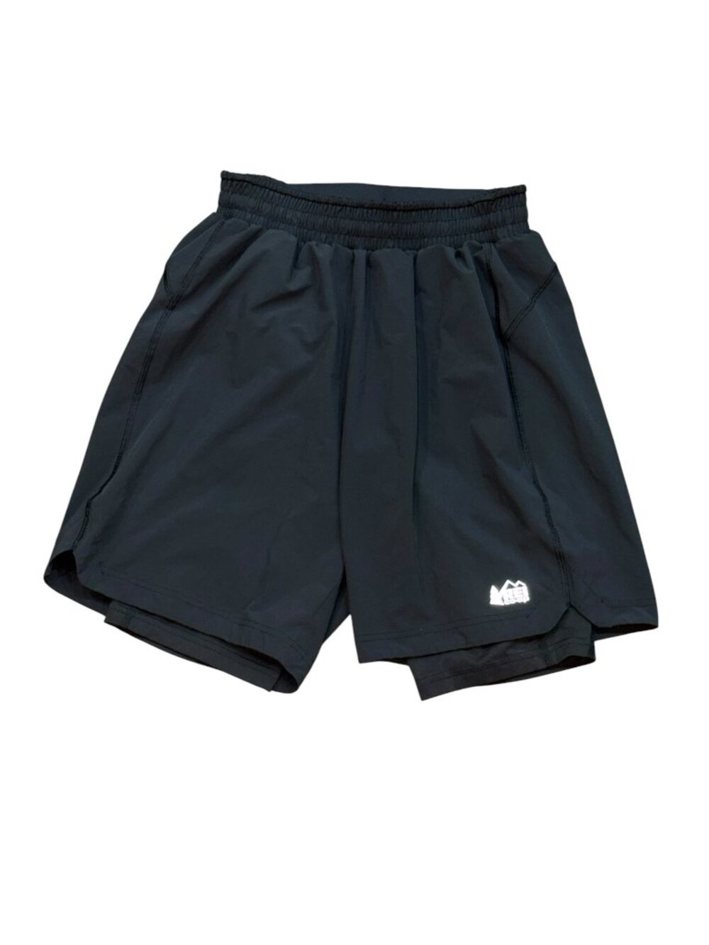 REI Active 7" Shorts Lined Black Small Running Active Gym Pull On